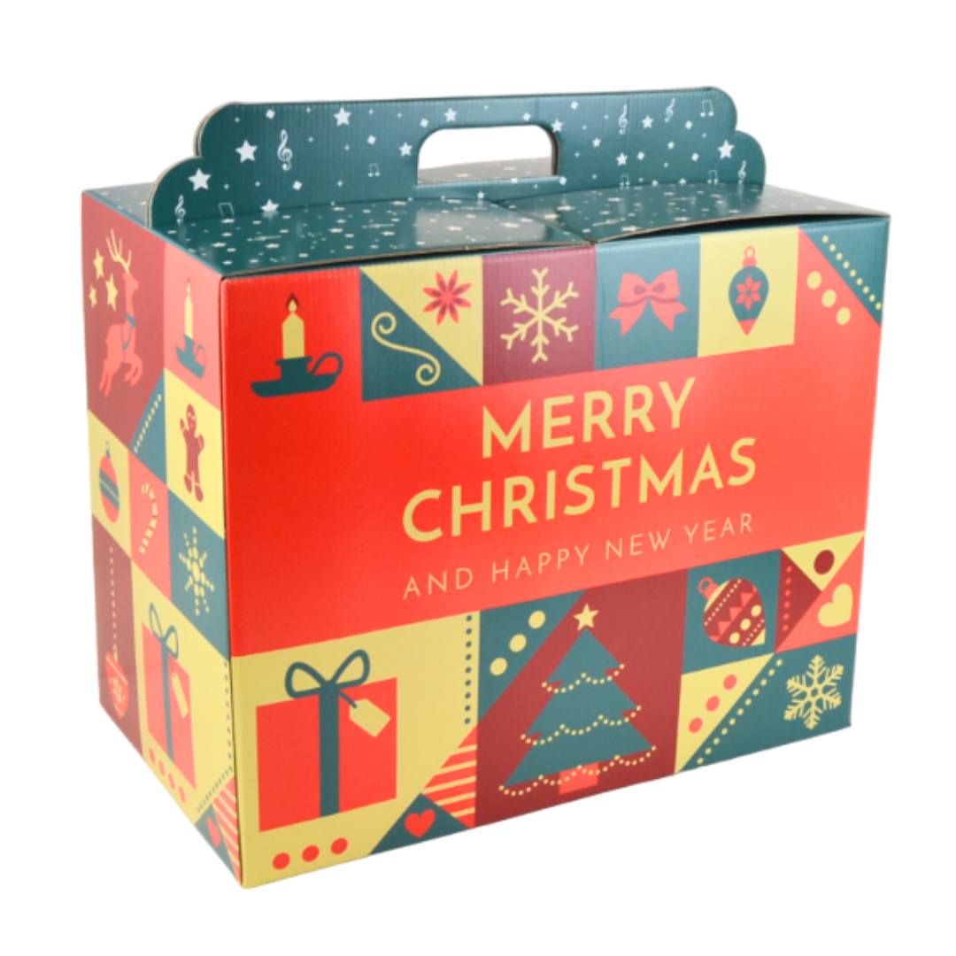 pz 5 scatola regalo in cartone ideale per creare pacchi natale cesto natalizio confezione regalo