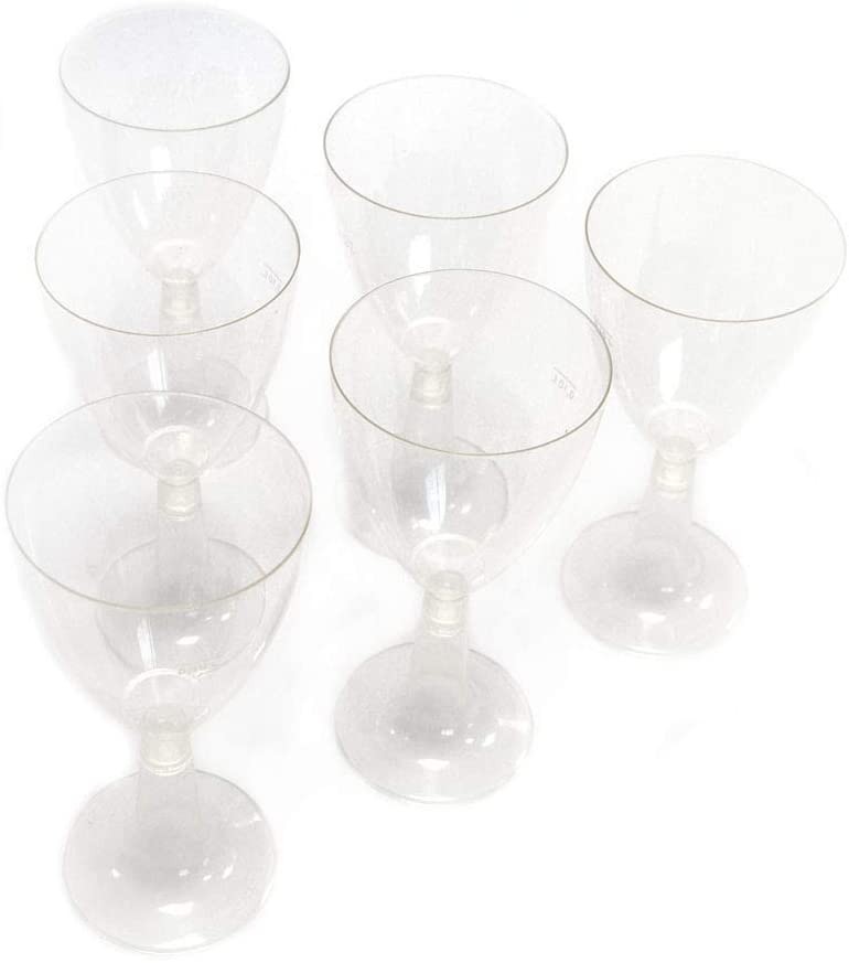 PZ 20 Calici compostabile per acqua trasparenti con base trasparente in plastica