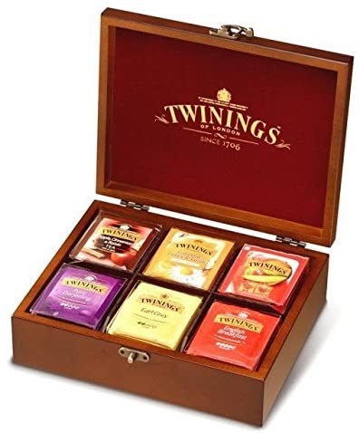 PZ 60 The, tisane, camomille e infusi Twinings con Box portabustine  da 6 scomparti