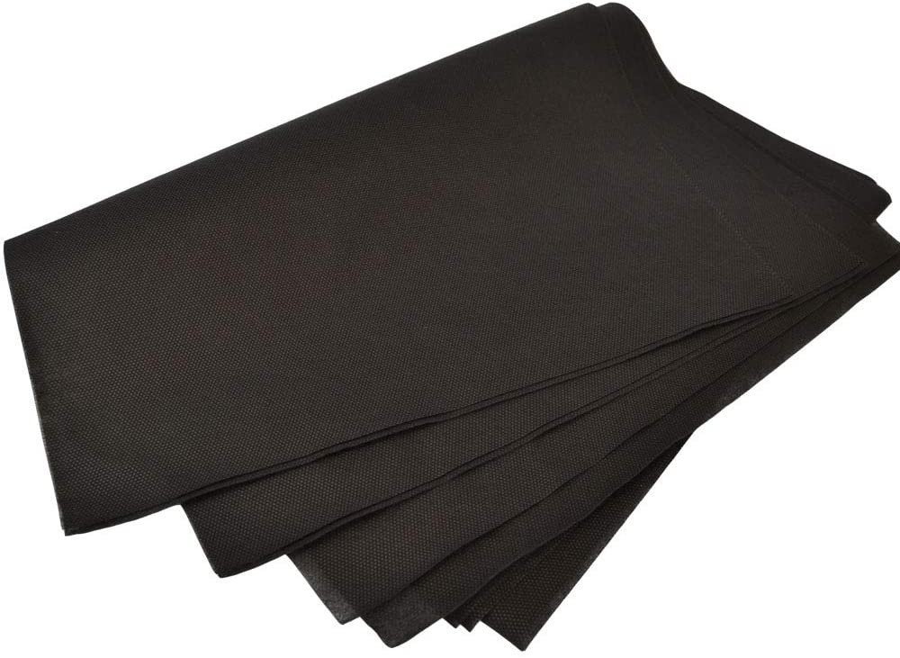 PZ 200 Tovaglioli due veli in ovatta nero black da cm 38x38 salvietta paper napkin tovagliolo da bar