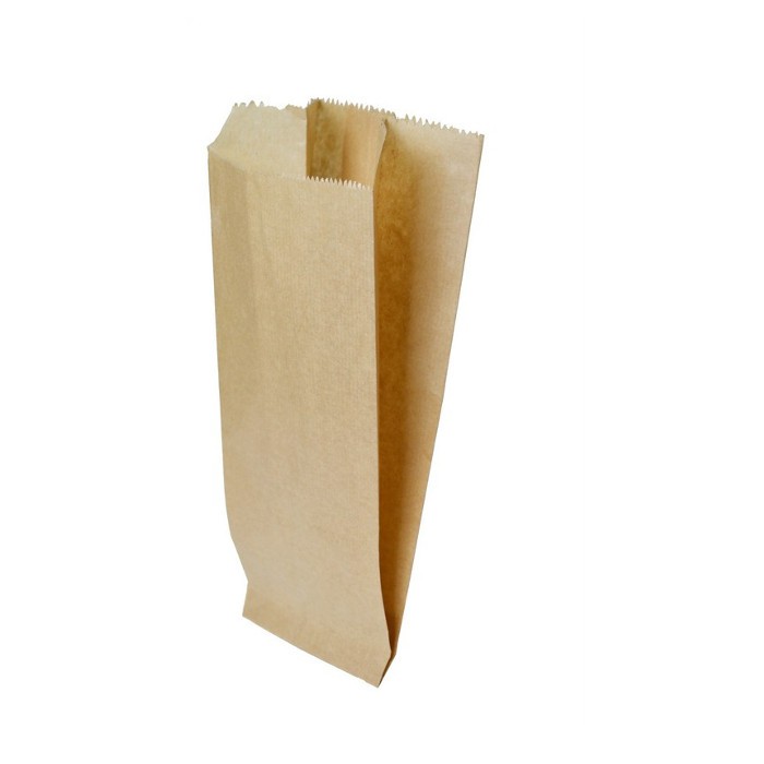 KG 10 Sacchetti in carta per alimenti, paper bag avana in carta kraft formato grande