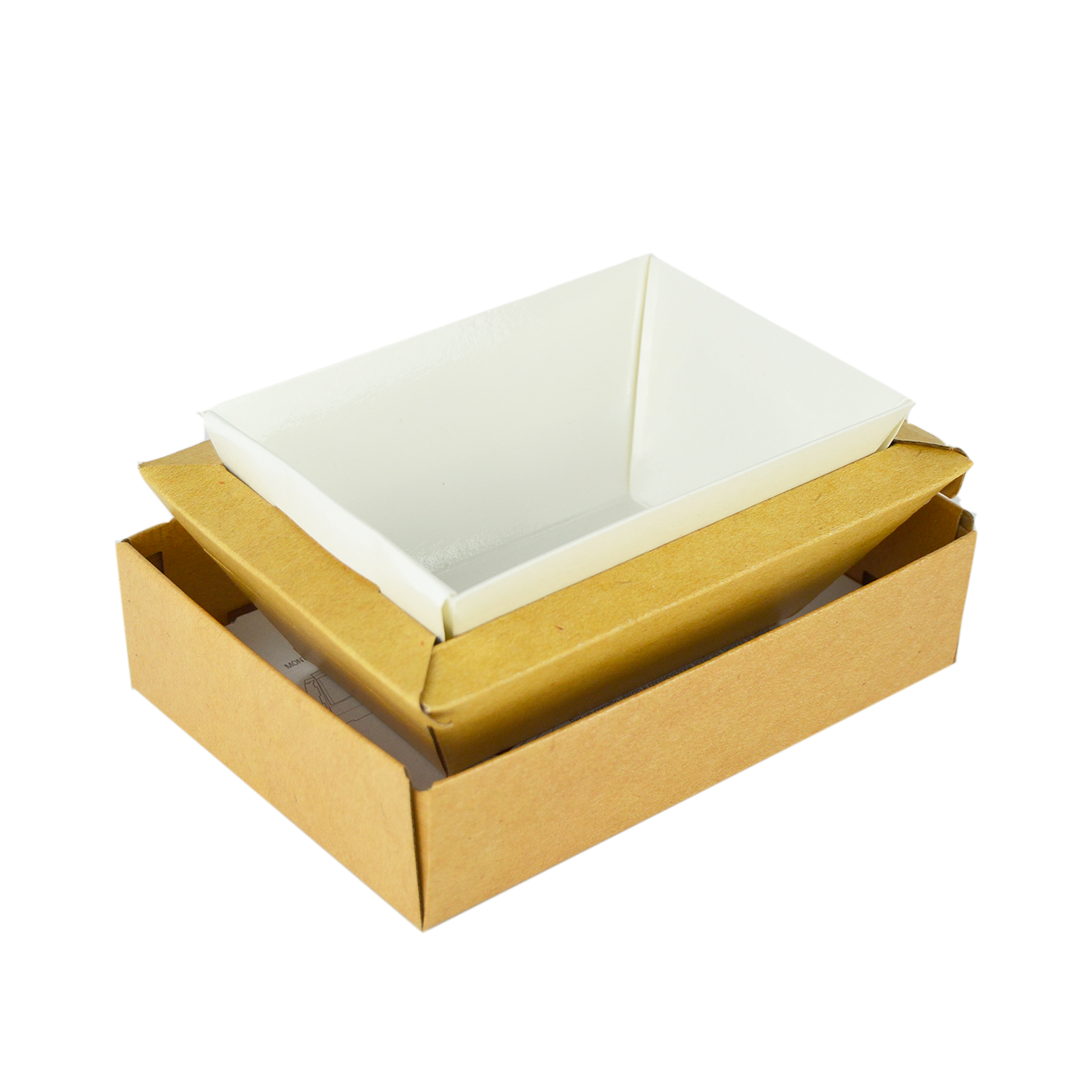 pz 25 vaschetta in carta avana con coperchio 750 cc per gelato vaschetta per asporto gelati, ice cream, semifreddi e alimenti