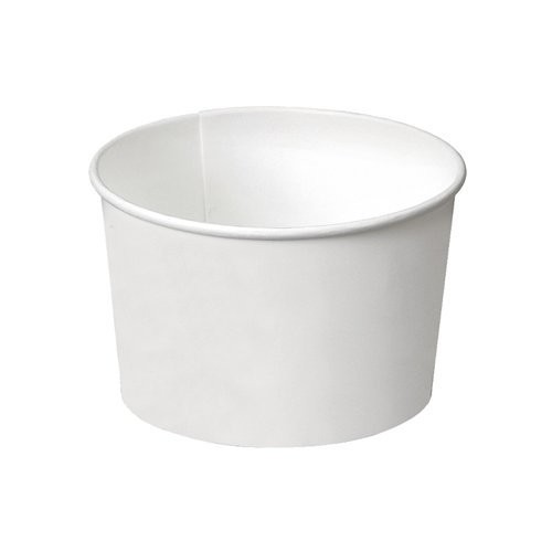 PZ 250 Coppette colore bianco latte da cc 80 per gelato in cartone