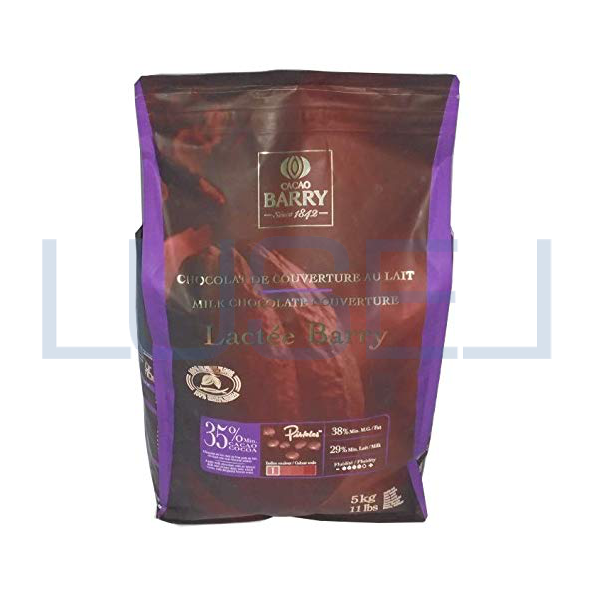 KG 5 Cioccolato al latte Lactee Barry in pastiglie