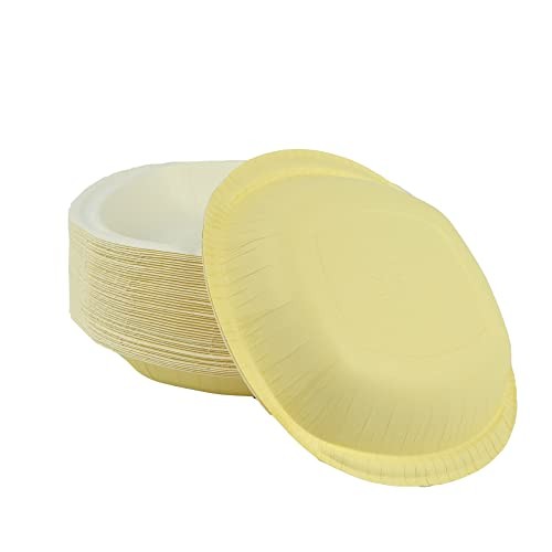 pz 50 piatto spaghetti plate colore giallo dimensioni H 3 cm ( 18 cm X 18 cm)