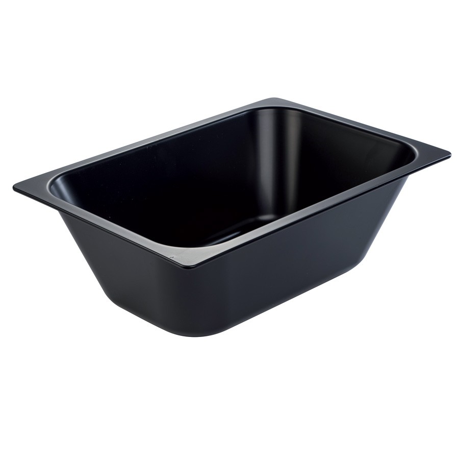 PZ 1 Vaschetta in plastica rigida nera da lt 3,6 per vetrina gelato