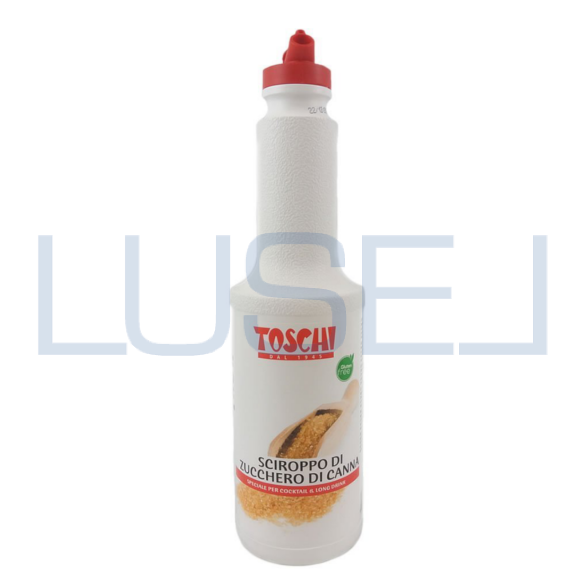 LT 1 Zucchero di canna liquido Toschi in bottiglia, sciroppo di zucchero kg 1,3