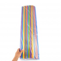 Pz 250 cannucce compostabili lunghe straight straw compostable altezza 75 cm (diametro 0,6 cm) colori assorti