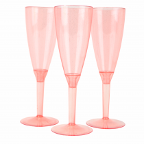 pz 50 calice flute champagne bicchieri rosa glitter prosecco trasparenti per aperitivo apericena monouso