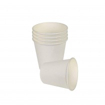 PZ 75 Bicchieri compostabili da ml 120 (4 oz) in cartone termico bianco