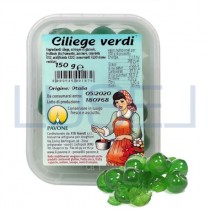 GR 150 Ciliegine verdi candite per dolci e cocktail green cherries