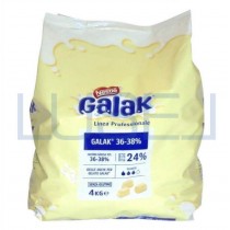 Kg 1 Cioccolato bianco Galak senza glutine in cubetti 36-38% gluten free