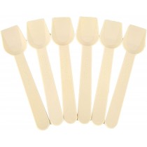 pz 500 palette cucchiaini compostabili beige cm 10 palette per gelato, yogurt e semifreddi spoon