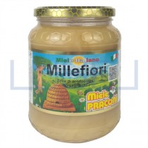 GR 1000 Miele Praconi millefiori 100 % italiano in vaso vetro natural honey sweetener dolcificante
