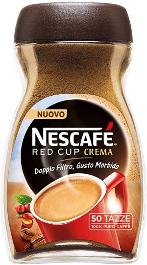 Gr 100 Nescafé Red Cup Preparato Solubile per caffè in vaso di vetro