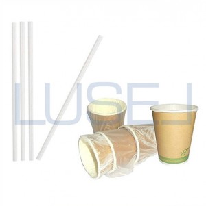 pz 50 bicchiere caffe'ml 266 (9 oz) imbustato singolarmente + 150 cannucce carta
