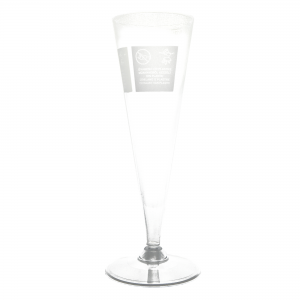 PZ 40 Calice flute per champagne e prosecco trasparenti con base trasparente in plastica