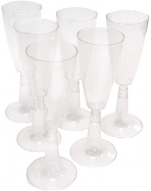 PZ 20 Calici compostabile per vino trasparenti con base trasparente in plastica