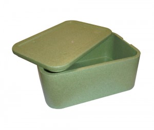 PZ 1 Cassa termica Verde con coperchio per asporto di gelati ed alimenti in polistirolo ultraresistente
