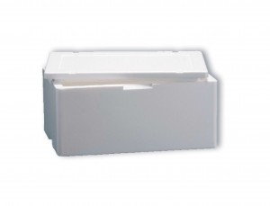 PZ 1 Cassa termica bianca 50 x 30 Altezza: cm 22 rettangolare porta alimenti termoscatola in polistirolo per asporto vivande