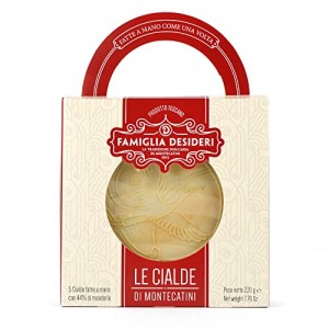 gr 220 cialde di montecatini alla mandorla in astuccio - almond wafer - cialda croccante