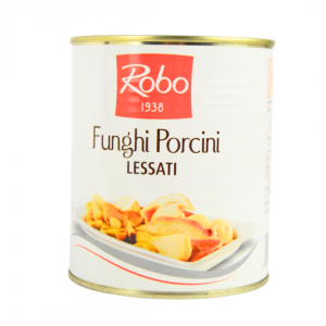 Gr 800 funghi porcini a fette lessati deali per aperitivi e apericene