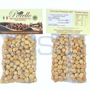 kg 1 nocciola piemonte i.g.p. tostata intera per gelateria e pasticceria