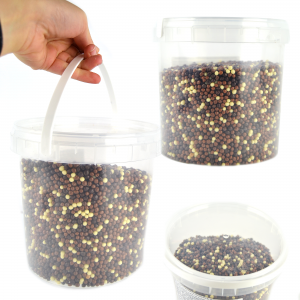 1 kg cereali mignon ricoperti di cioccolato al latte, bianco e fondente per decorazione pasticceria e gelateria