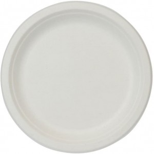 PZ 100 Piatto bio ecologico per pizza da cm 33 in polpa di cellulosa biodegradabile