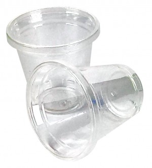 PZ 100 Bicchiere in pla bio da 3 cc alla tacca mini shottino per amari e liquori monouso da 30 ml